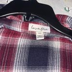 Women’s burgundy plaid flannel Red Size L Photo 1