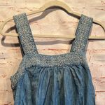 Universal Threads  Chambray sundress Square neck embroidered M above knee belt Photo 1