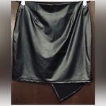 Shinestar Women’s Size Small, Black~Faux Leather~Pull-on Mini Skirt, Never Worn Photo 2