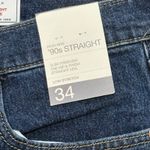 Gap 90s Straight High Rise Women Jeans Dark Wash Low Stretch Size 34/18R Photo 3