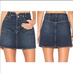 Free People size 26 worn rinse denim mini skirt Photo 1