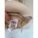 Evereve  Quarter Zip Sweatshirt Cream Color Block Stripes Size M Photo 3