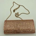 ALDO  Rose Gold Rhinestone Evening Crossbody Clutch Purse OS Photo 0