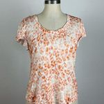 Anthropologie  Pilcro Scoop Neck Tee in Orange Motif Photo 1