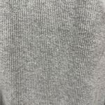 Chaser  Ruffle Trim Belted Cardigan Medium Gray Ribbed Knit Longline Open Front Photo 8