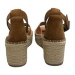 Soludos  Palermo Platform Wedge Tan & Ivory Suede Leather & Braided Jute Size 7.5 Photo 4