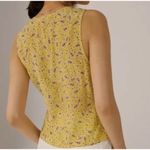 NEW Favorite Daughter Silk Prairie Floral Open Tie Front Top in Yellow Size XL Photo 8