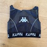 Kappa  - Sleeveless Crop Top in Black & Gray Photo 3