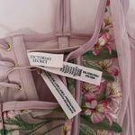 Victoria's Secret  Pink Floral Lace-Up Corset Photo 2
