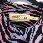 KENZO x HM The Wild Card Silk Top. Long Sleeve Tiger Stripe Blouse Size 10 Photo 3