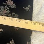 Mica black velvet flower print scarf Photo 6