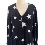 NOBODY’S CHILD Black & White Star Siri Midi Dress Boho Chic Whimsical Goth Sz 8 Photo 3