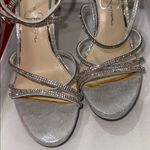 Jessica Simpson JS- JAEYA Platinum Shimmer Strappy Heels Photo 7