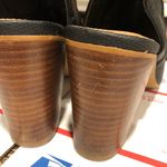 Steve Madden  notedd Faux Leather Peep Toe Block‎ heel Bootie black size 9 Photo 11