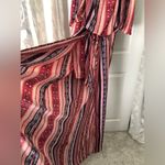 City Triangles short Lined inside Bohemian Off-Shoulder romper Maxi Dress size L Photo 6