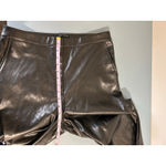 Asos Design faux leather pants size 10 wide leg flare NWOT goth moto grunge Black Photo 9