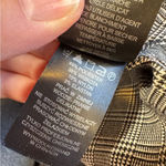 Massimo Fabbro Italy Grey Black Plaid Slim Trouser Dress Pants Womens 8 Preppy Gray Photo 1