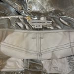 Good American Good Icon Metallic Faux Leather Pants Photo 7