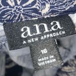 a.n.a  Shorts knit Paperbag Blue Beach Tropical Palm Tree Lightweight Hawaii Photo 2