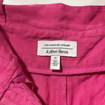 & Other Stories & Other Stories Paperbag High Waisted Wide Leg Shorts Lyocell Linen Pink Size 4 Photo 16