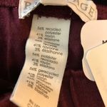 P.J. Salvage Womens Pajama Lounge Pants Faux Button Fly Burgundy M Photo 2