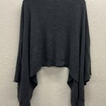 Lululemon Charcoal Gray Poncho Sweater OS Cashmere Blend Photo 4