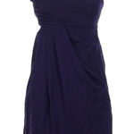 Armani Collezioni  One-Shoulder‎ Purple Silk Blend Cocktail Dress Size 2 Formal Photo 0