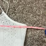 SheIn  Lace Trim Ruched Slim Fit Eyelet Cami CropTop Photo 6