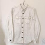 White denim button Photo 0