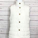 Michael Kors White Snap Button Puffer Vest Women’s Size Small Photo 0