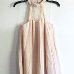 Halter Lace Swing Strappy Dress Pink Photo 1