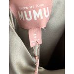 Show Me Your Mumu Jasmine Halter MIDI Dress Moss Green Luxe Satin S NWT Photo 4