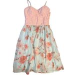 AUW Pink and Green Dress - Size M Photo 7