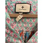 Tuckernuck Teal and Seagrass Block Print Kenzo Dress Coverup V Photo 11