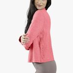 90 Degrees by Reflex 90 Degree By Reflex Two Tone Heather Long Sleeve Quarter Zip Crop Top Photo 1