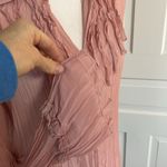 Apt. 9 Vintage  Pink Frilly Blouse size Large Bell Sleeve Cutesy Cottagecore Photo 1