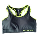 Under Armour  Mid Crossback Strappy Sports Bras Womens Sz XL Green Purple Print Photo 5