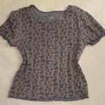 American Eagle Blue Foral Baby T Photo 0