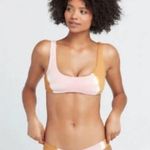 l*space L Lizzie Bikini Top Stripe Tie Dye Swimsuit NWT Small Photo 1