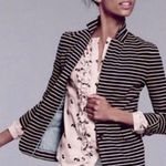 J.Crew Striped Black and Tan Maritime Blazer Photo 0
