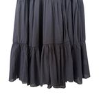 Rhode Black Gina Tiered Wrap Midi Dress 100% Cotton Short Sleeve, Resort Wear, S Photo 6