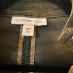 Coldwater Creek  Fall jacket/blazer. Fall moss green color, size 6P. Velvet Photo 2