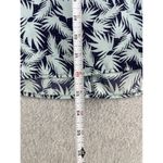 Caslon Calson Women's Shift Dress Size Small Blue Palm Fronds Cuffed Short Sleeve Photo 5