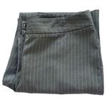 Worthington  Tall Gray‎ Blue Striped Stretch Women’s Dress Pants Size 10T Photo 3