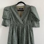 O.P.T. Green & White Polka Dot Papin Cottagecore Modest Midi Dress Size XS Photo 1