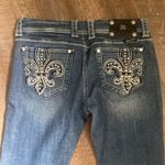 Miss Me VINTAGE 1999 BOOT CUT WITH CLASSIC FLEUR DE LIS TOPSTICHED W/RHINESTONES Photo 2