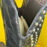 Reba  Black Studded Boots Size 8M Photo 4