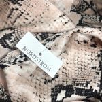 L'Agence L’AGENCE Maeve Snake Print Pale Pink Wide Leg Jumpsuit Size 8 Photo 9