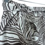 Talbots Irish Linen A-Line Wrap Skirt Brown White Leaf Print Knee Length 16W Photo 3