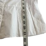 Beulah White Pleated Puffy Blouson Sleeve Cotton High Neck Blouse Size Small Photo 6